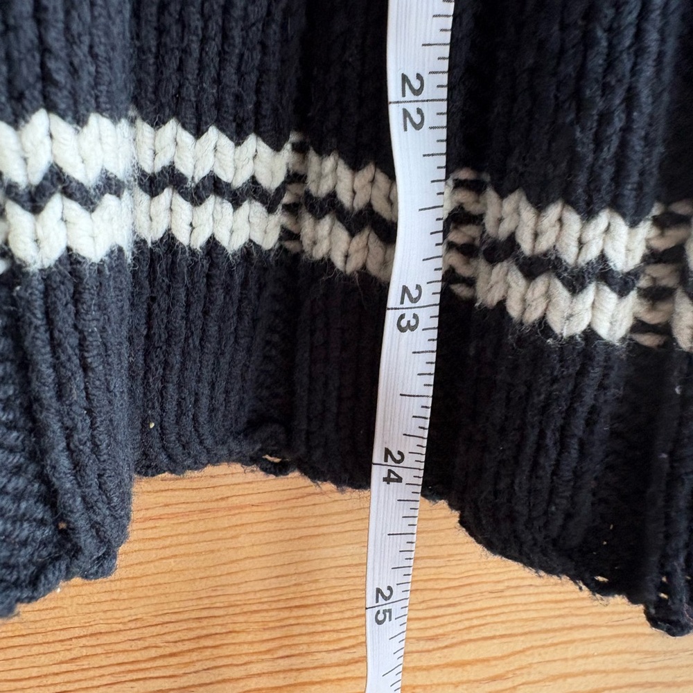 Tommy Hilfiger Heritage Stripe Black Turtleneck Sweater | Americana | Medium - Picture 7 of 7